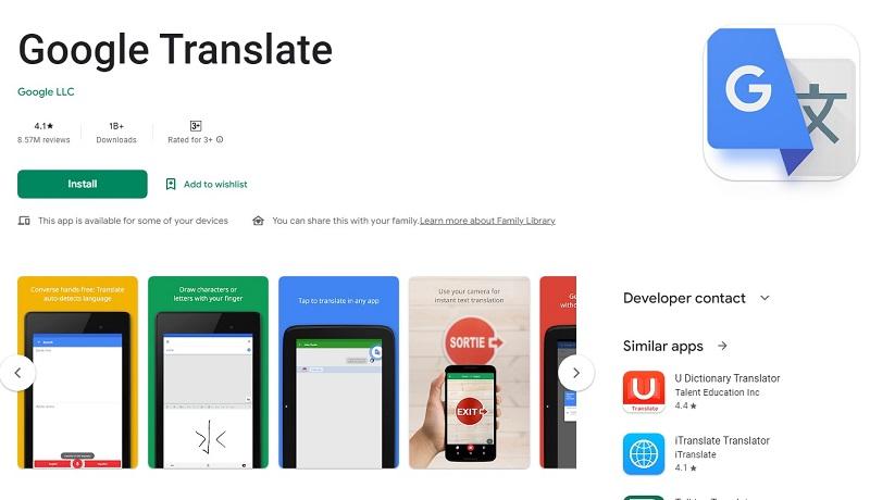 Ứng dụng dịch tiếng Nhật bằng Google Translate