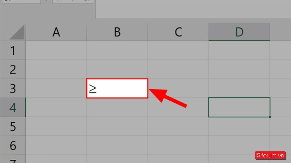 Hướng dẫn viết dấu 'lớn hơn hoặc bằng' trong Excel và Word