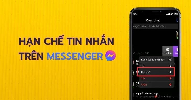 Cách bật, tắt tính năng hạn chế tin nhắn trên Messenger