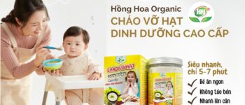 Cháo vỡ hạt dinh dưỡng Hồng Hoa Organic
