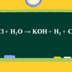 KCl + H2O → KOH + H2 + Cl2 | KCl ra Cl2