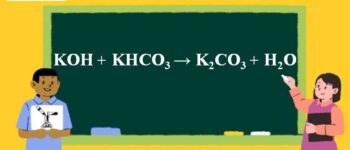 KOH + KHCO3 → K2CO3 + H2O l KOH ra K2CO3