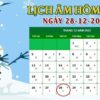 Lịch âm 28/12 - Tra cứu lịch âm hôm nay thứ 4 ngày 28/12/2022