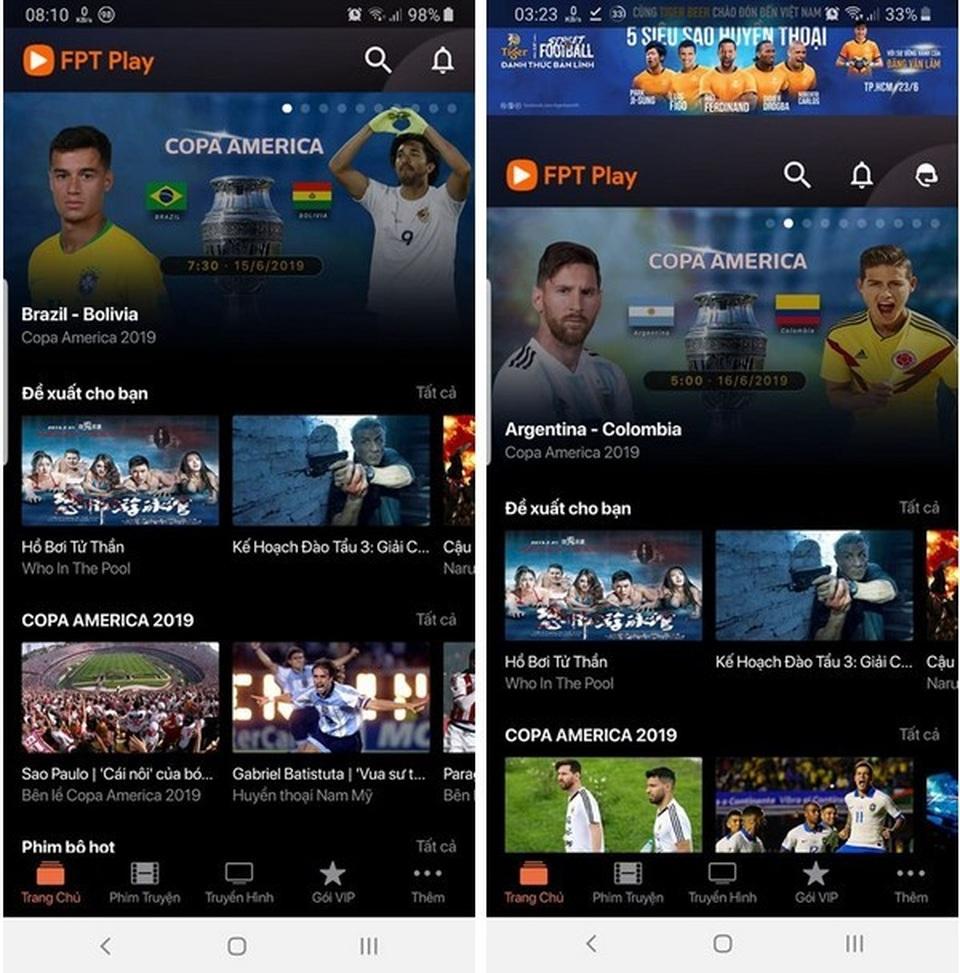 Hướng dẫn xem trực tiếp các trận đấu tại Copa America 2019 trên smartphone và máy tính - 1
